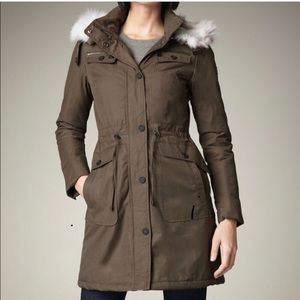 Dawn Levy Anna Fur-trim Parka Coat